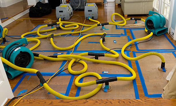 Professional Crawl Space Water Removal technician working in Sand Creek, MI